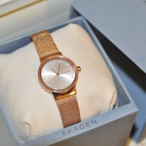 Skagen Rose Gold-Tone Stainless Steel watch